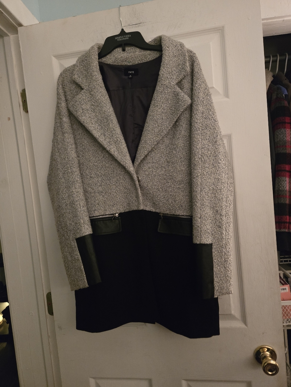 Black & Grey Fate Trench Coat